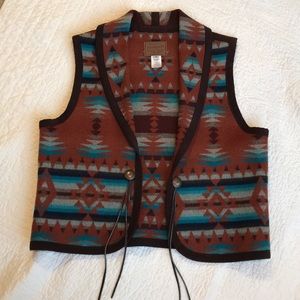 Women's Pendleton Aztec Wool Vest